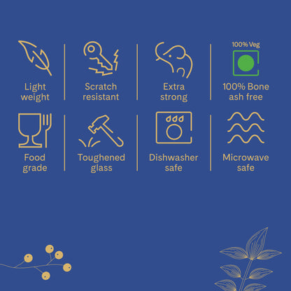 Larah New Iris Dinner Set, 51 pc