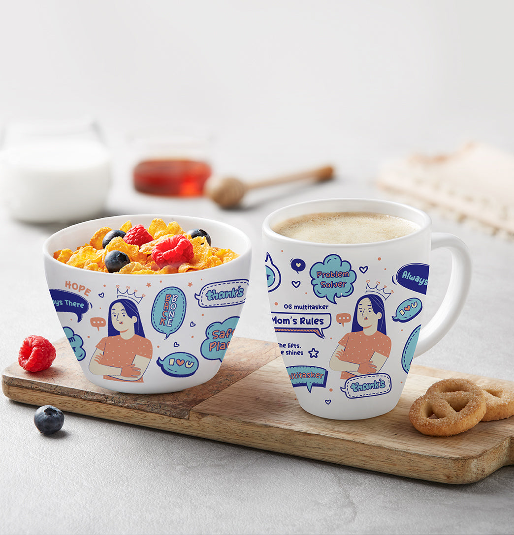 Larah by Borosil Mother's Day Special Breakfast Set 2 pc Set