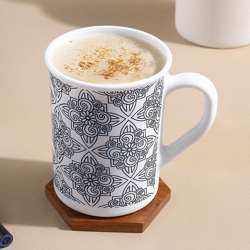 Larah by Borosil Kuba Blue Mug Set 350 ml x 2