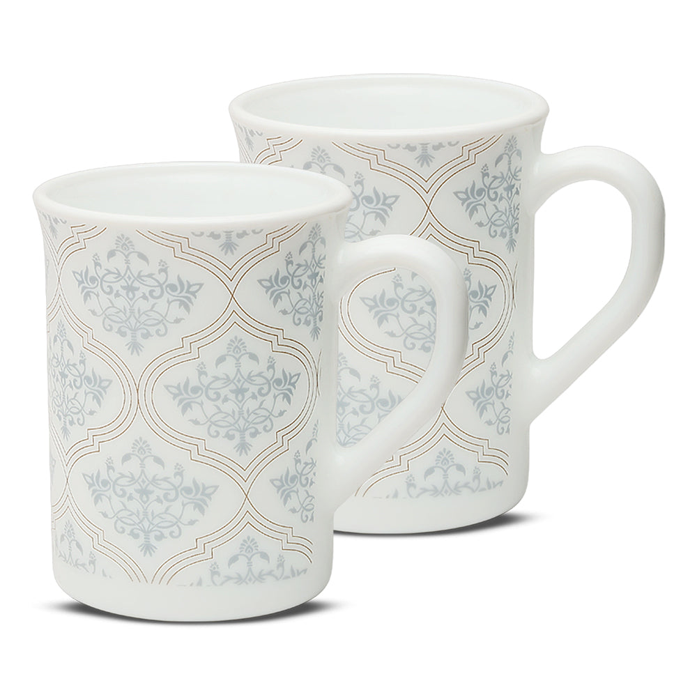 Larah By Borosil Sivas Grey Mug Set 350 ml x 2