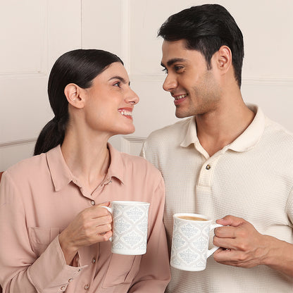 Larah By Borosil Sivas Grey Mug Set 350 ml x 2
