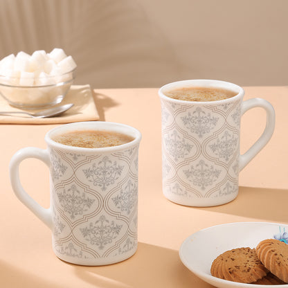 Larah By Borosil Sivas Grey Mug Set 350 ml x 2