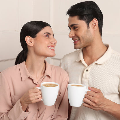 Larah Logo Opalware Mug Set