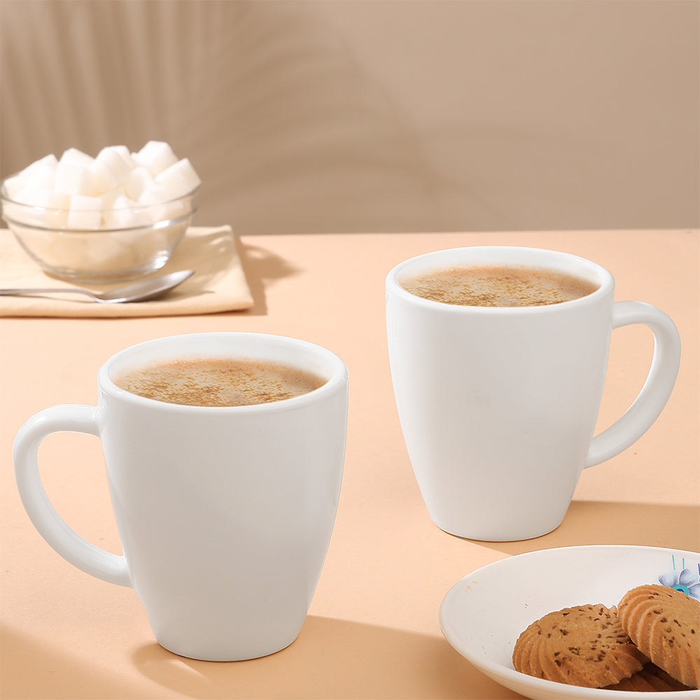 Larah Logo Opalware Mug Set