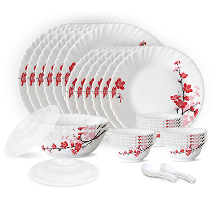 Larah by Borosil Alina 34 pc Dinner Set 34 pc Set: Serves 6