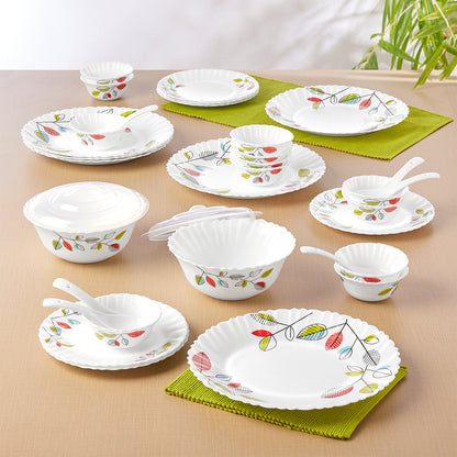 Larah by Borosil, Astra Dinner Set 34 pc Set: Serves 6