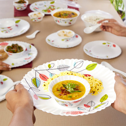 Larah by Borosil, Astra Dinner Set 34 pc Set: Serves 6