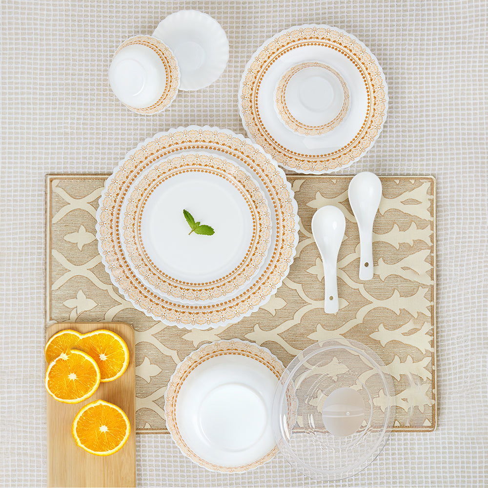 Larah Halo 34 pc Dinner Set
