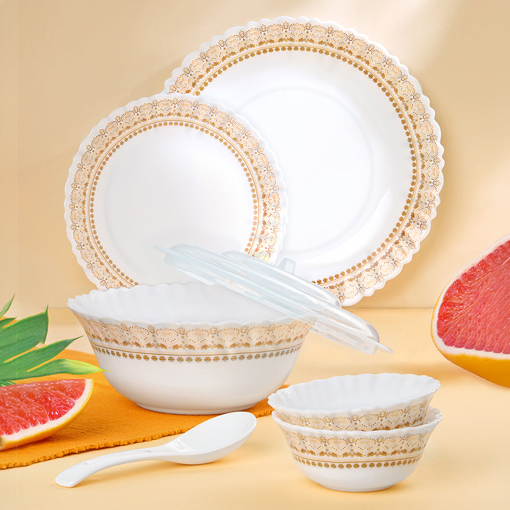 Larah Halo 34 pc Dinner Set