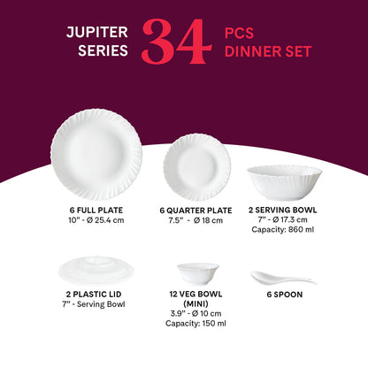 Larah Halo 34 pc Dinner Set