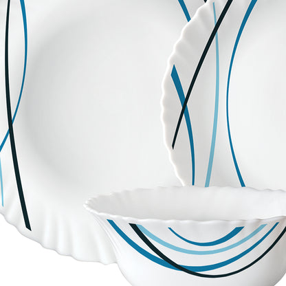 Larah by Borosil Merlin 34 pc Dinner Set 34 pc Set: Serves 6