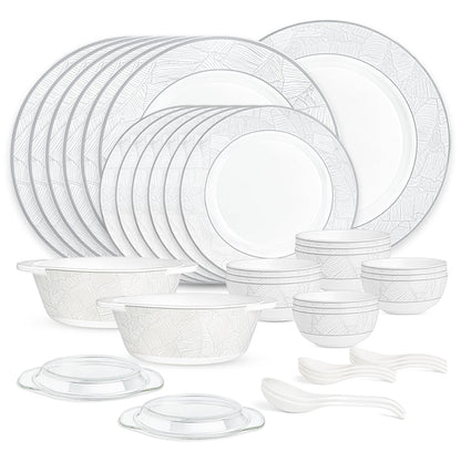 Larah By Borosil Ivy Dinner Set, 37 pc