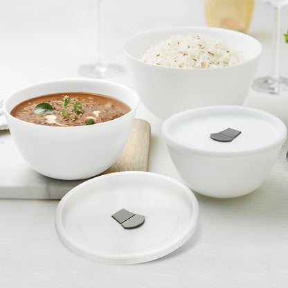 Larah Logo Mixing Bowl with Lid Set
