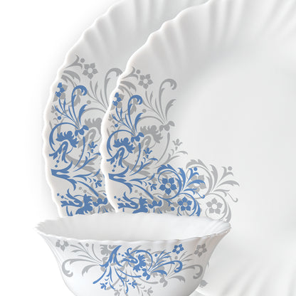 Larah by Borosil Arche 44 pc Dinner Set 44 pc Set: Serves 6