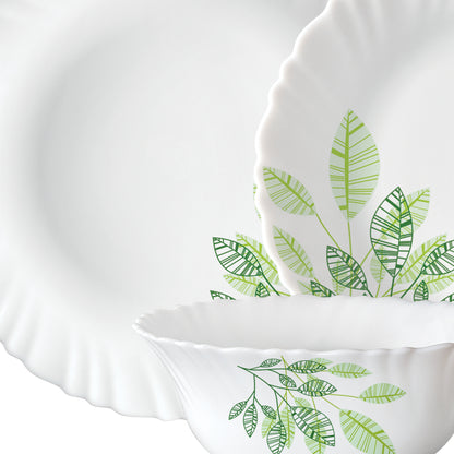 Larah by Borosil, Fauna Dinner Set 44 pc Set: Serves 8