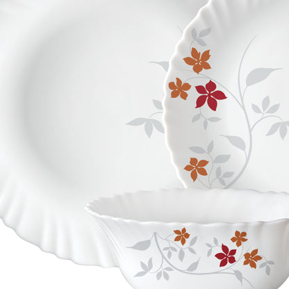 Larah by Borosil, Rosalie Dinner Set 44 pc Set: Serves 8