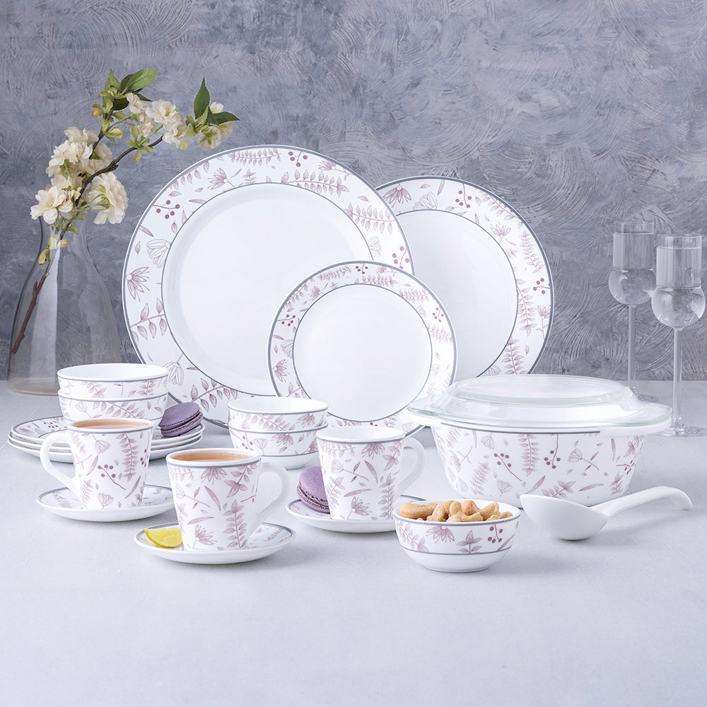 Larah By Borosil Grandeur Dinner Set