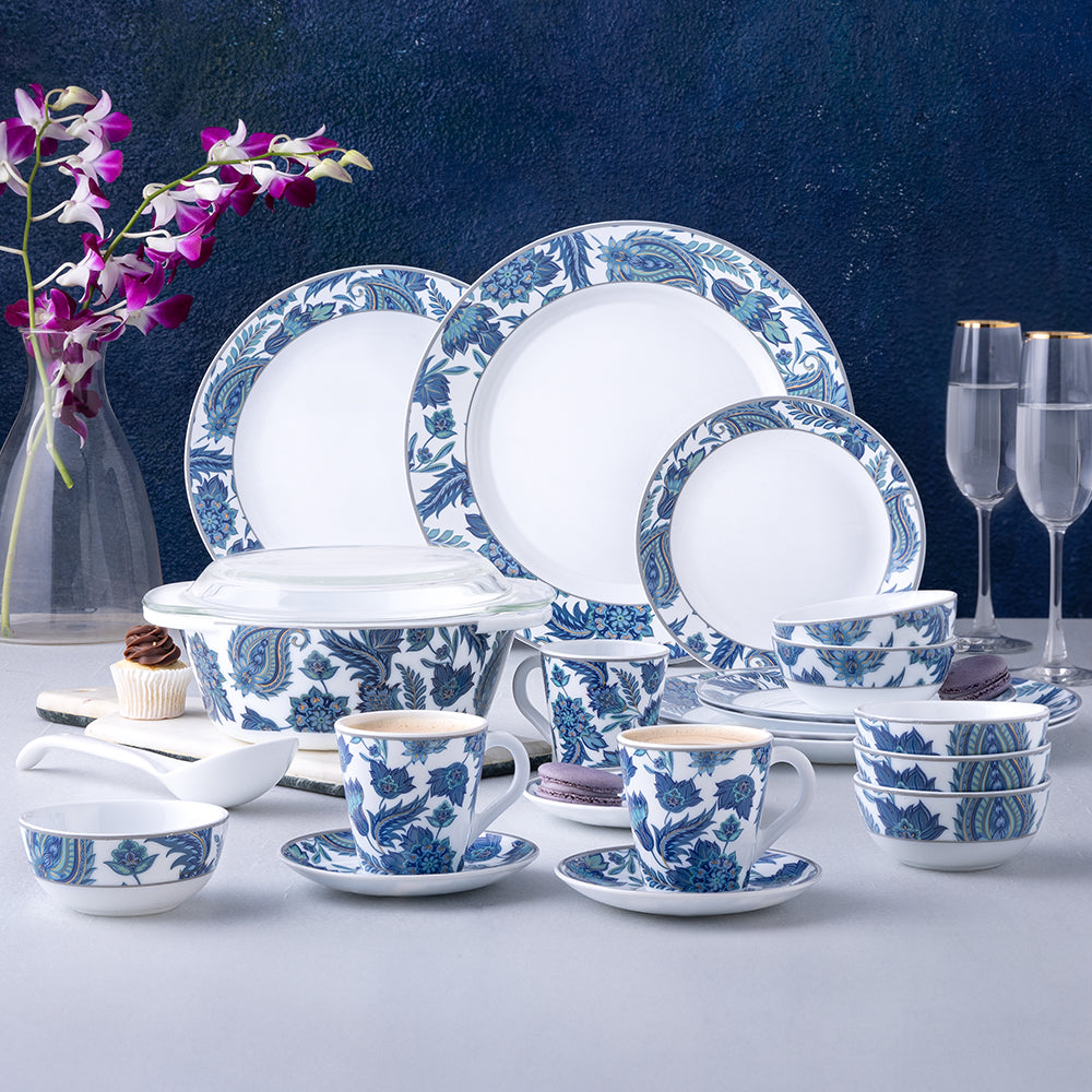 Larah By Borosil New Iris Dinner Set