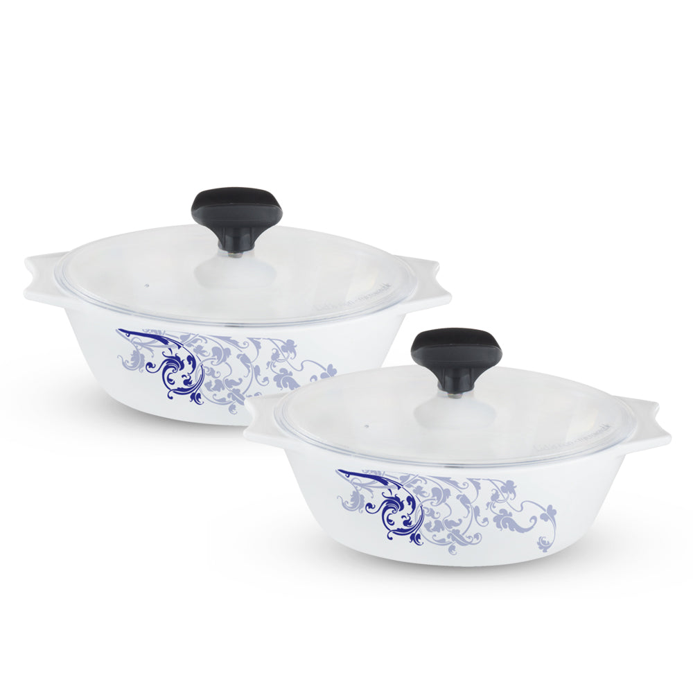 Larah by Borosil Blue Eve 4 pc Casserole Set