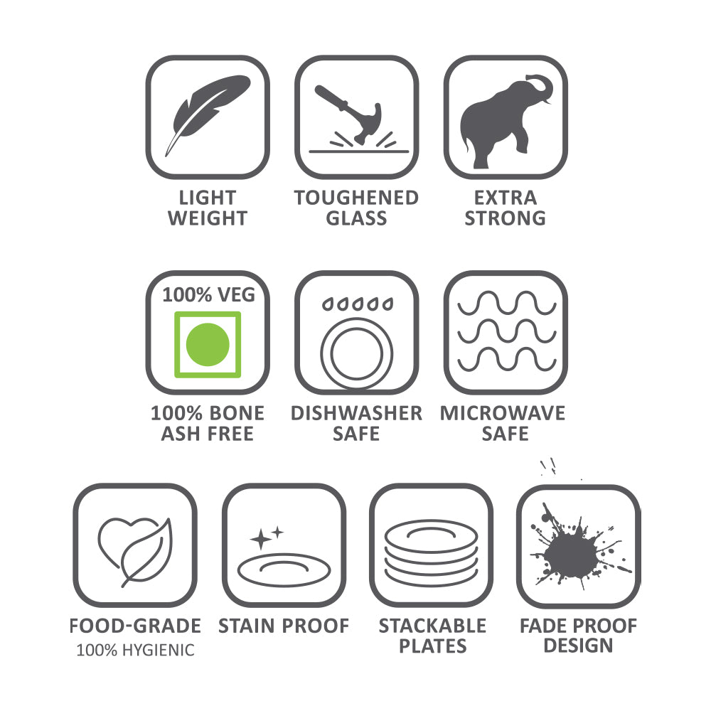 Larah by Borosil Blue Eve 4 pc Casserole Set