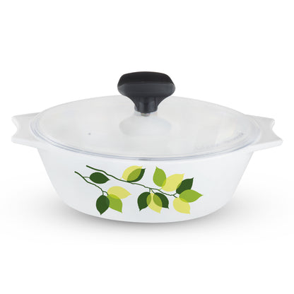 Larah Green Leaves 4 pc Casserole Set