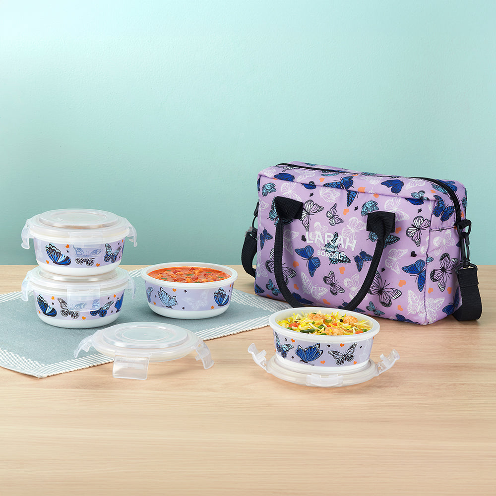 Larah Garden Glide Round Lunchbox