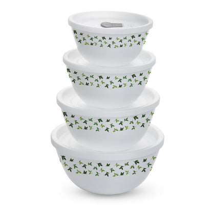 Larah by Borosil Sage 4 pc Mixing Bowl, 1 L + 1.5 L