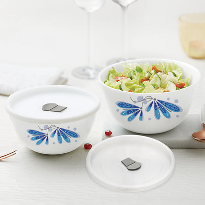 Larah by Borosil Twilight 4 pc Mixing Bowl, 750 ml x 2
