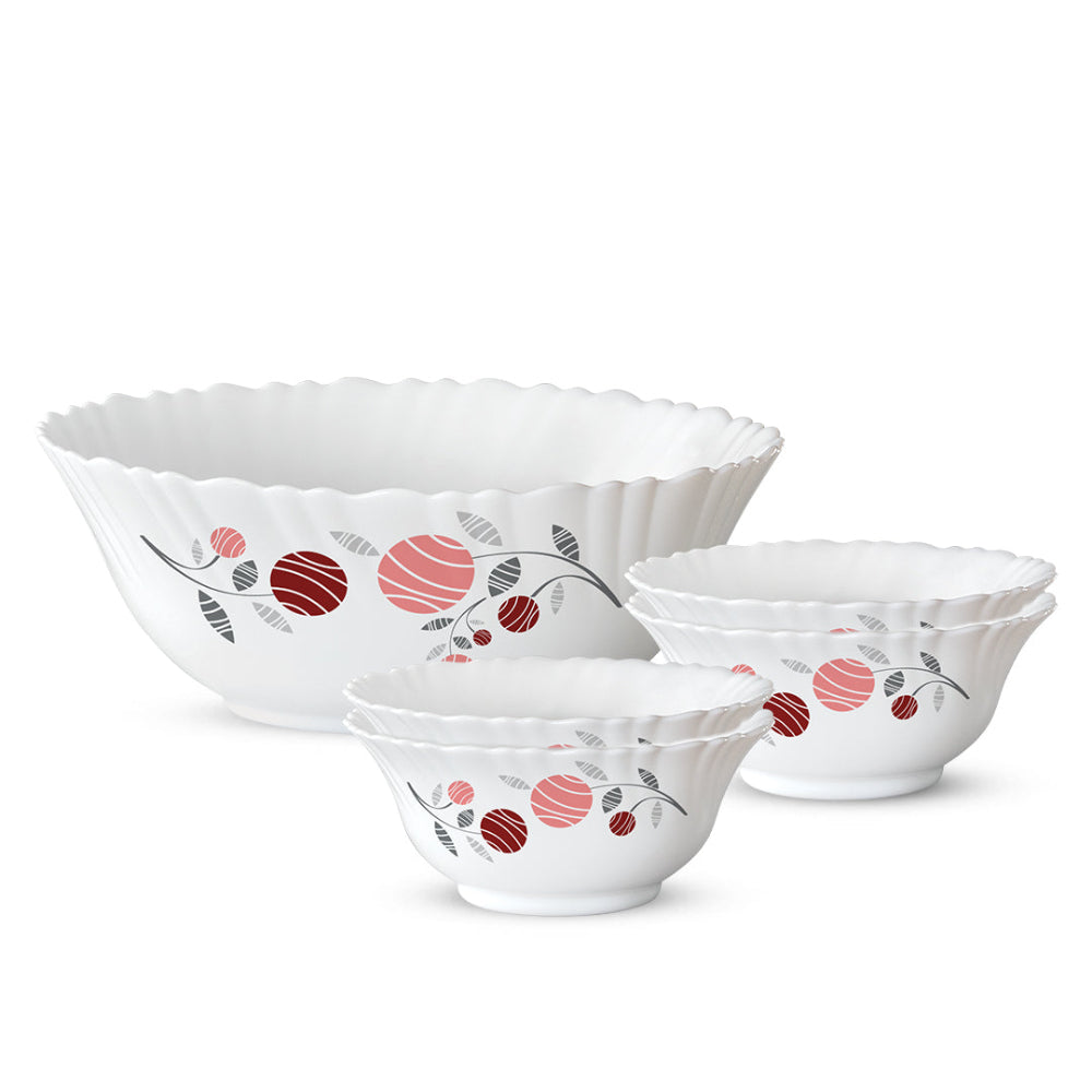 Larah by Borosil Dahlia 5 pc Pudding Set