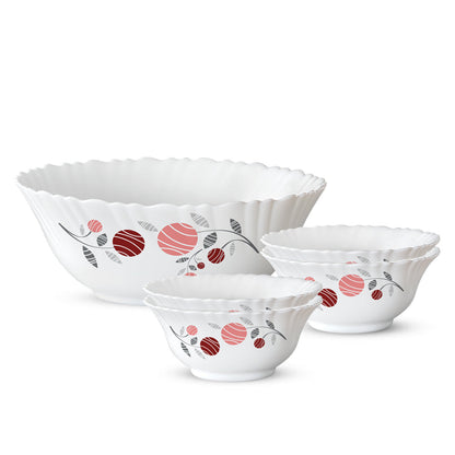 Larah by Borosil Dahlia 5 pc Pudding Set