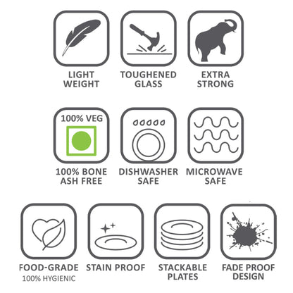 Larah by Borosil Fauna 5 pc Pudding Set