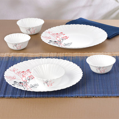 Larah by Borosil Aspen 6 pc Dinner Set 6 pc Set: Serves 6