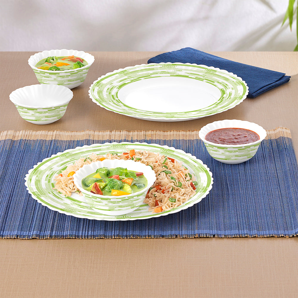 Larah by Borosil Aura 6 pc Dinner Set 6 pc Set: Serves 6