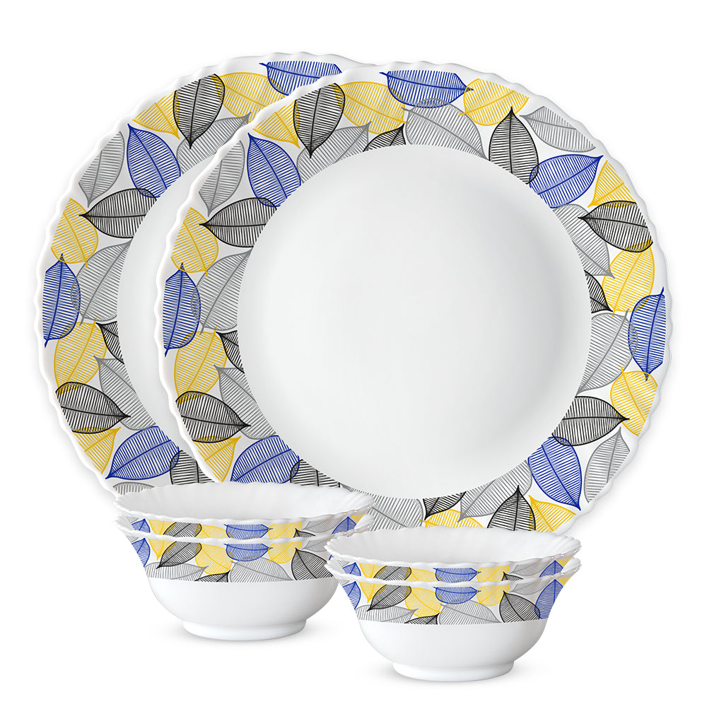 Larah by Borosil Kora 6 pc Dinner Set 6 pc Set: Serves 6