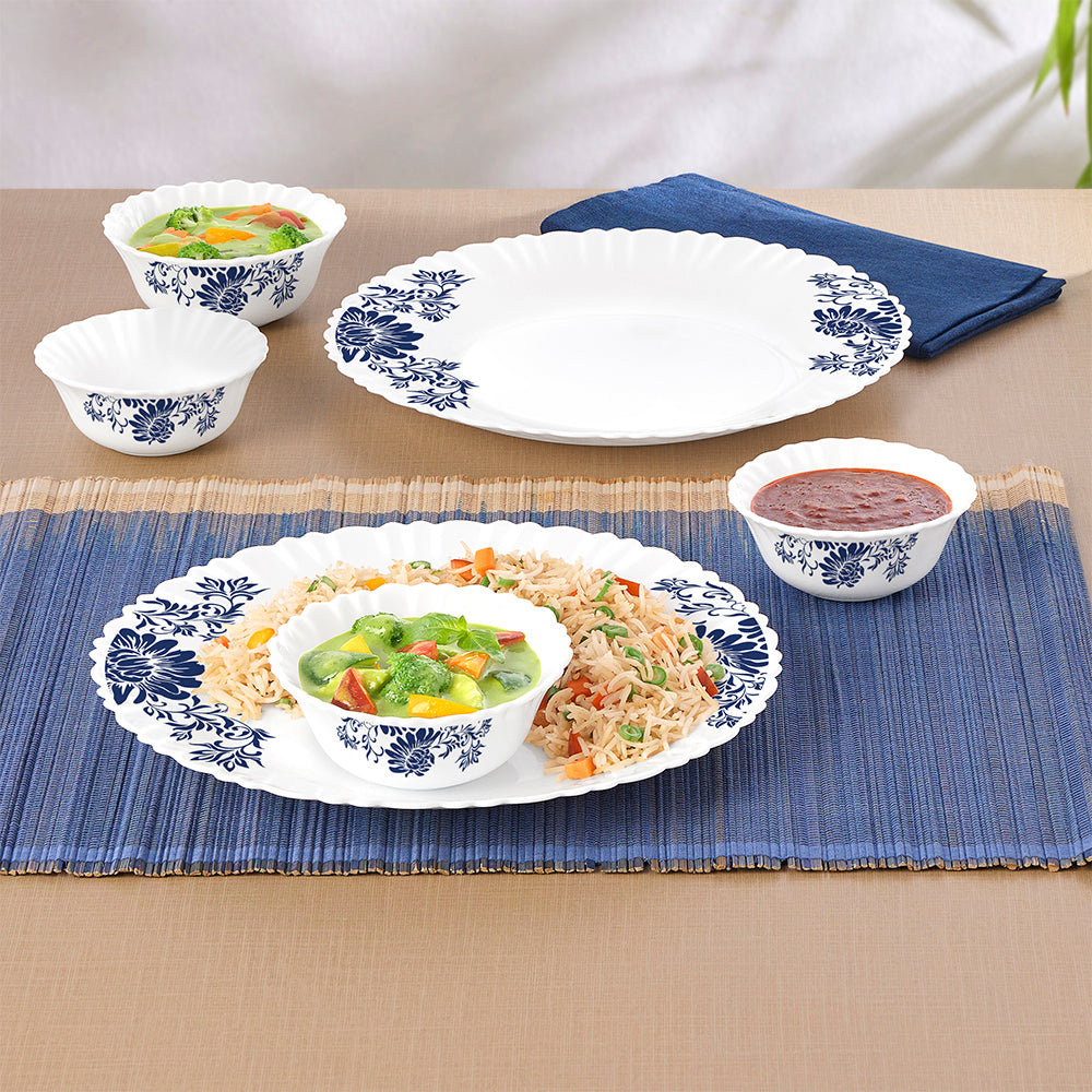 Larah by Borosil Leona 6 pc Dinner Set 6 pc Set: Serves 6