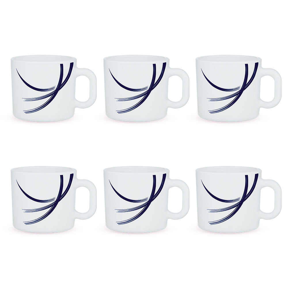 Larah Indigo Stella Opalware Mug Set
