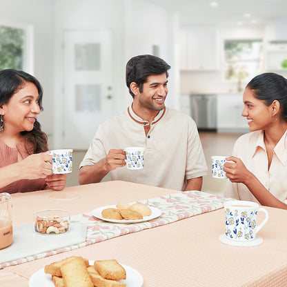 Larah Amara Blue Opalware Mug Set