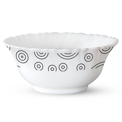 Larah by Borosil Spiral 6 pc Veg Bowl 6 pc Set