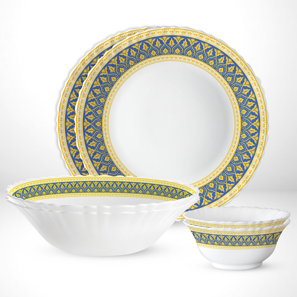 Larah by Borosil Regal Dinner Set, 6 pc