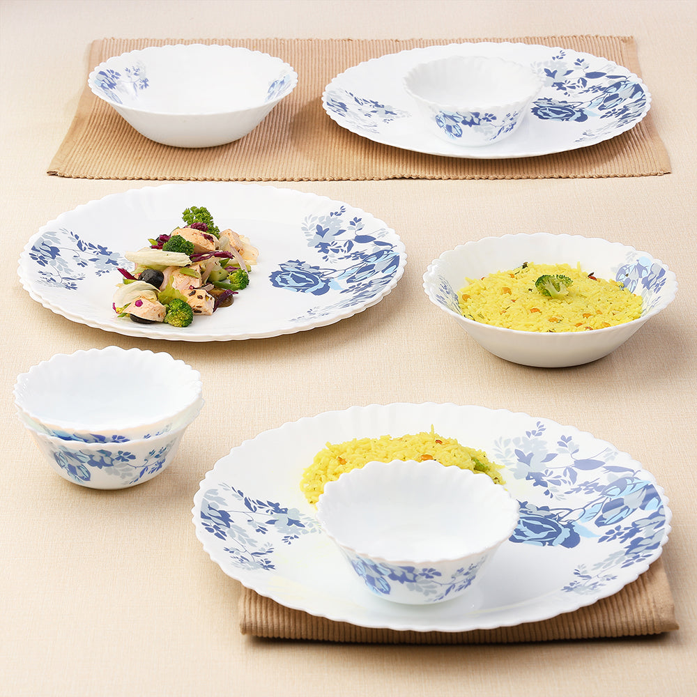 Larah Blue Cascade Dinner Set