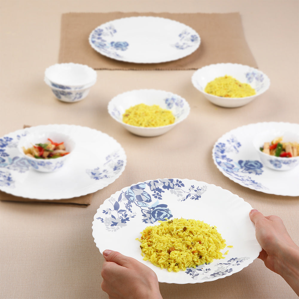 Larah Blue Cascade Dinner Set