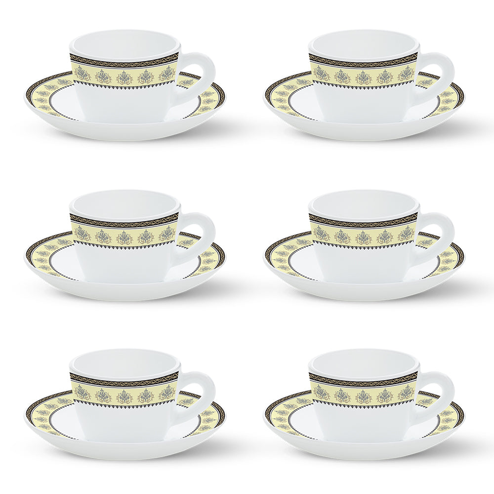 Larah By Borosil Amer Cup n Saucer Set