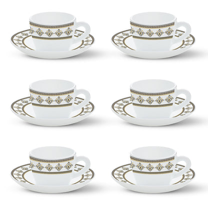Larah Syrah Cup n Saucer Set, 220ml x 12