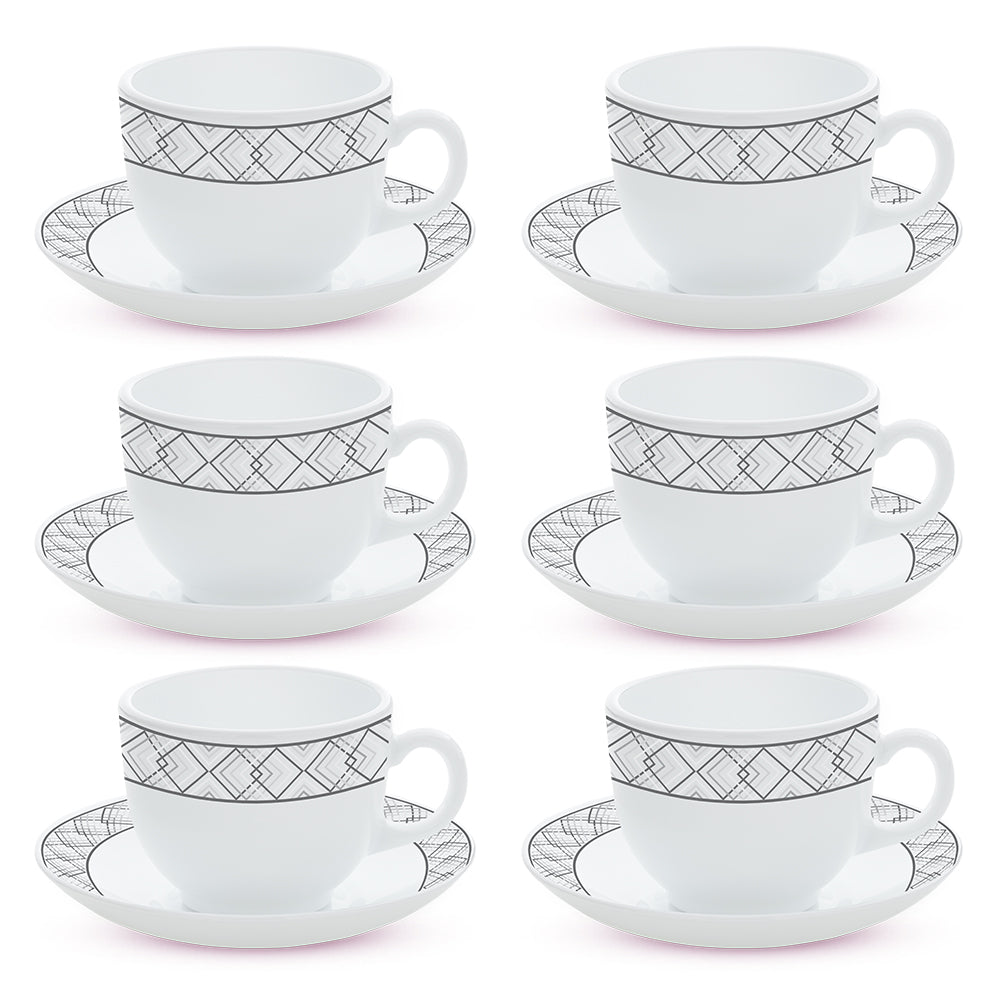 Larah By Borosil Cycladia Cup n Saucer Set