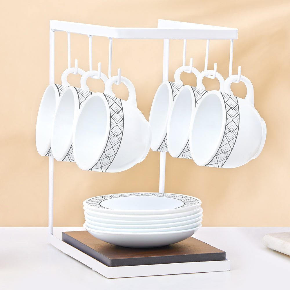 Larah By Borosil Cycladia Cup n Saucer Set