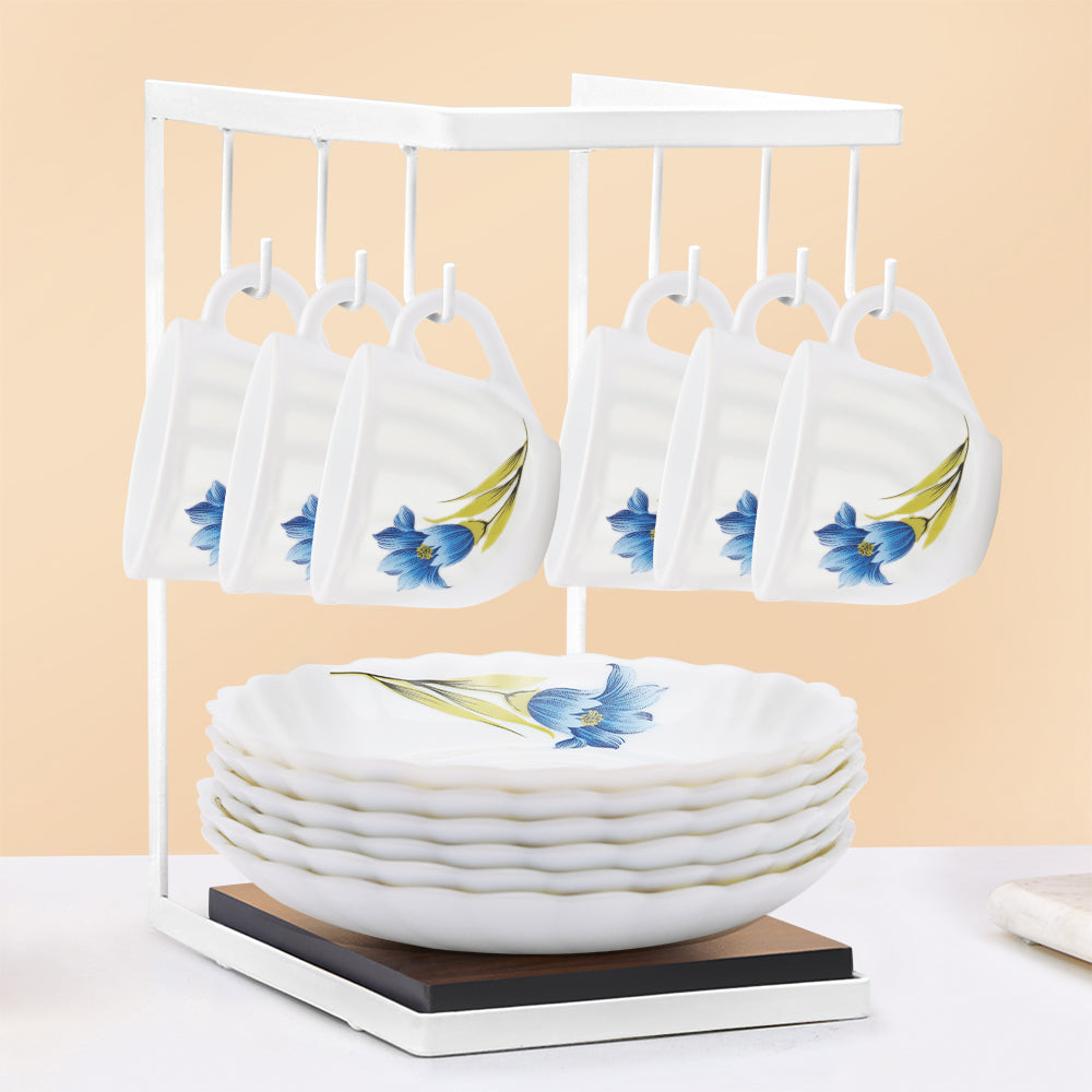 Larah by Borosil Nina Cup n Saucer Set 220 ml x 12