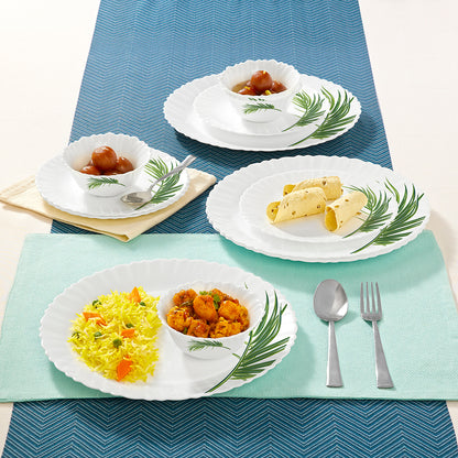 Larah by Borosil Crescent Dinner Set 12 pc Set: Serves 4