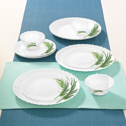 Larah by Borosil Crescent Dinner Set 12 pc Set: Serves 4