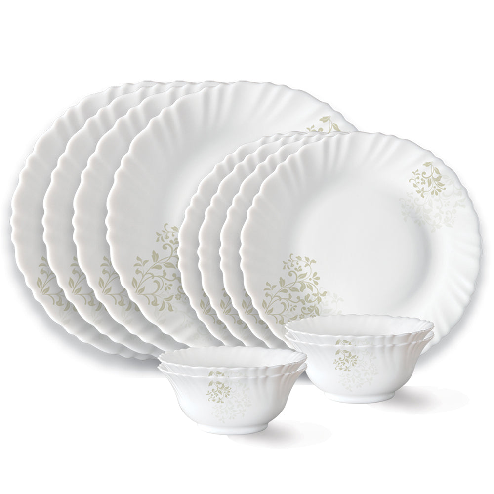 Larah by Borosil Ingot Dinner Set 12 pc Set: Serves 4