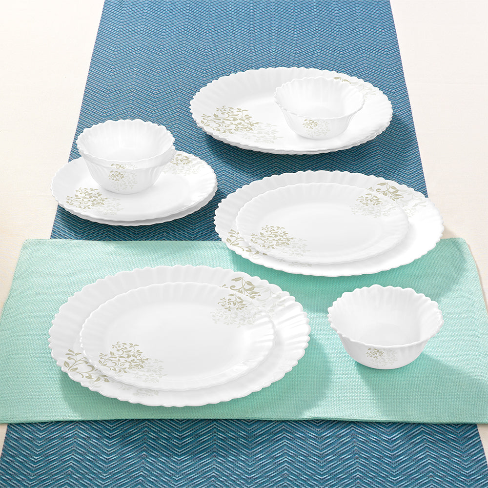 Larah by Borosil Ingot Dinner Set 12 pc Set: Serves 4